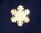 Anhänger Schneeflocke aus echtem Perlmutt Nr. III - Christbaumschmuck, Weihnachtsbaum