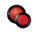 Kerzenteller oder Gabenteller mit Sternen aus echtem Perlmutt, rot, rund, 18cm