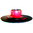 Kerzenteller oder Gabenteller mit Sternen aus echtem Perlmutt, rot, rund, 18cm