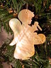 Georah, Engel mit Trommel aus echtem Perlmutt - Christbaumschmuck, Weihnachtsbaum
